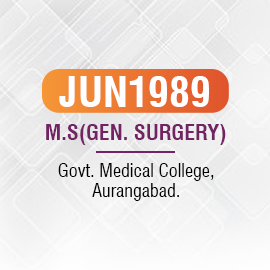 Qualification of Dr. Milind Bapat