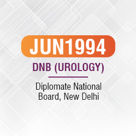 Qualification of Dr. Milind Bapat